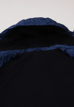 Daunenjacke EXTREME mit Kapuze und Kaschmirfutter blau