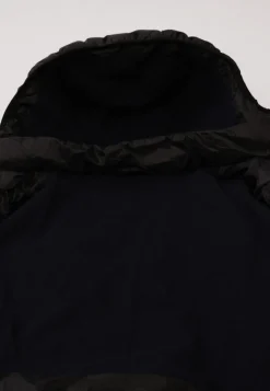 Daunenjacke mit Kapuze und Kaschmirfutter schwarz