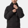 Daunenparka Mantel mit Kapuze und Kaschmirfutter schwarz