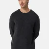 Grobgestrickter Wolle Kaschmir Rundhals Pullover dunkel anthrazit