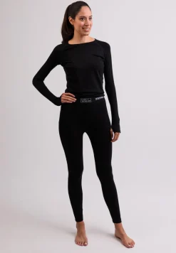 High Performance Kaschmir Sportwäsche Leggings schwarz