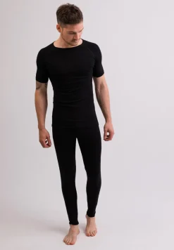 High Performance Kaschmir Sportwäsche T-Shirt schwarz