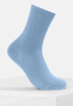 Kaschmir Alltagssocken himmelblau