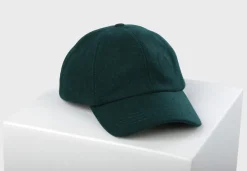 Kaschmir Baseballmütze dunkelgrün