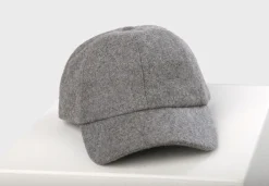Kaschmir Baseballmütze grau