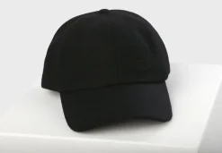 Kaschmir Baseballmütze schwarz