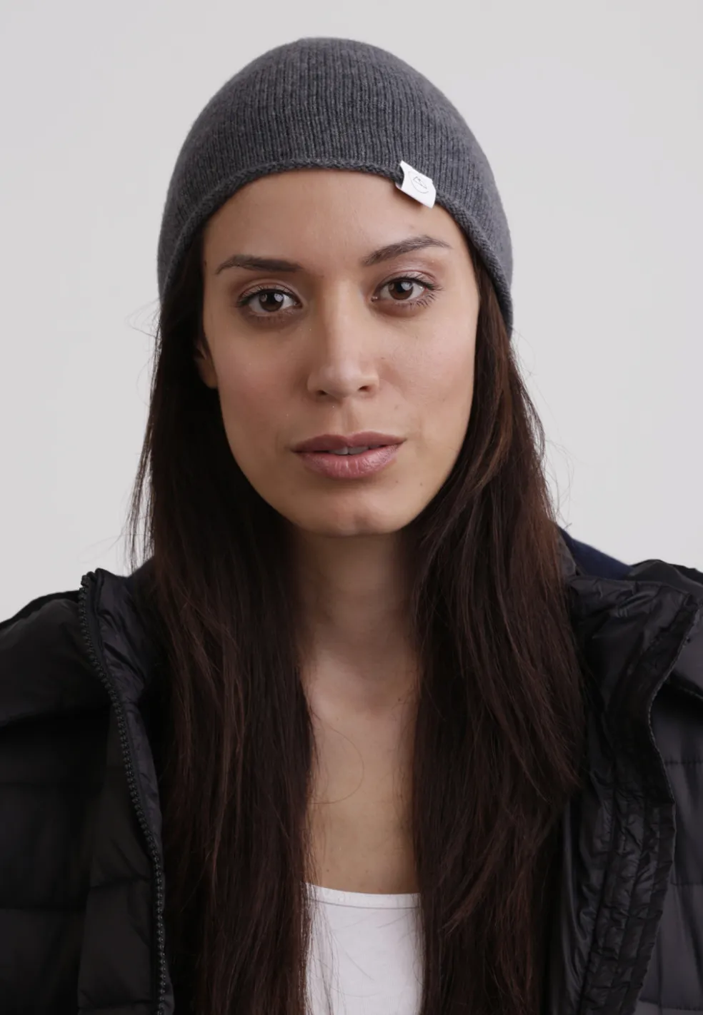 Kaschmir Beanie anthrazit
