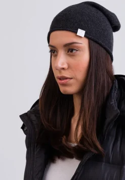 Kaschmir Beanie dunkel anthrazit