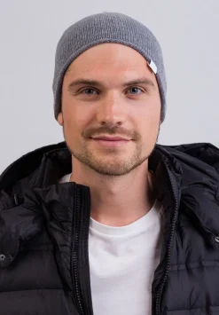 Kaschmir Beanie grau