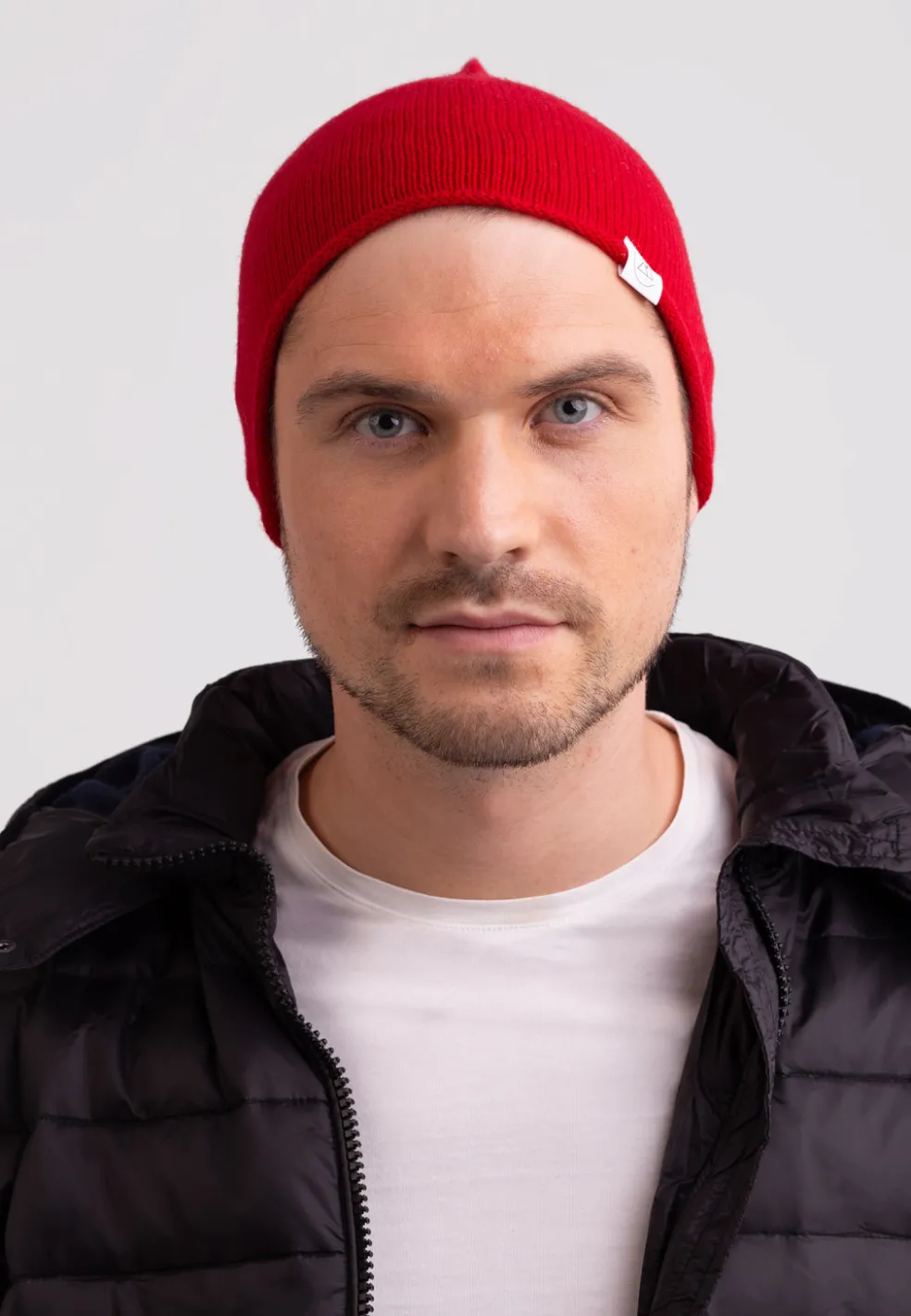 Kaschmir Beanie postbox rot