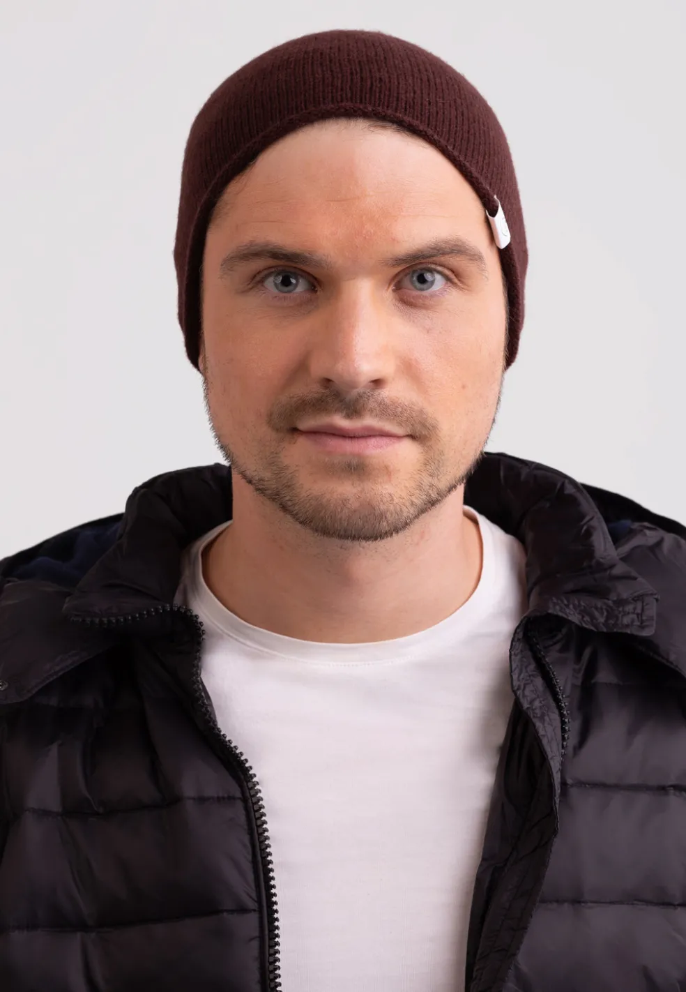 Kaschmir Beanie zinnoberrot