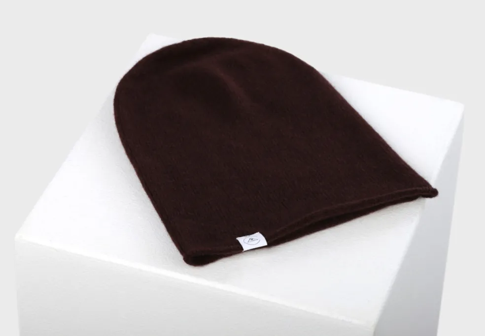 Kaschmir Beanie zinnoberrot