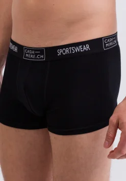 Kaschmir Boxershorts schwarz