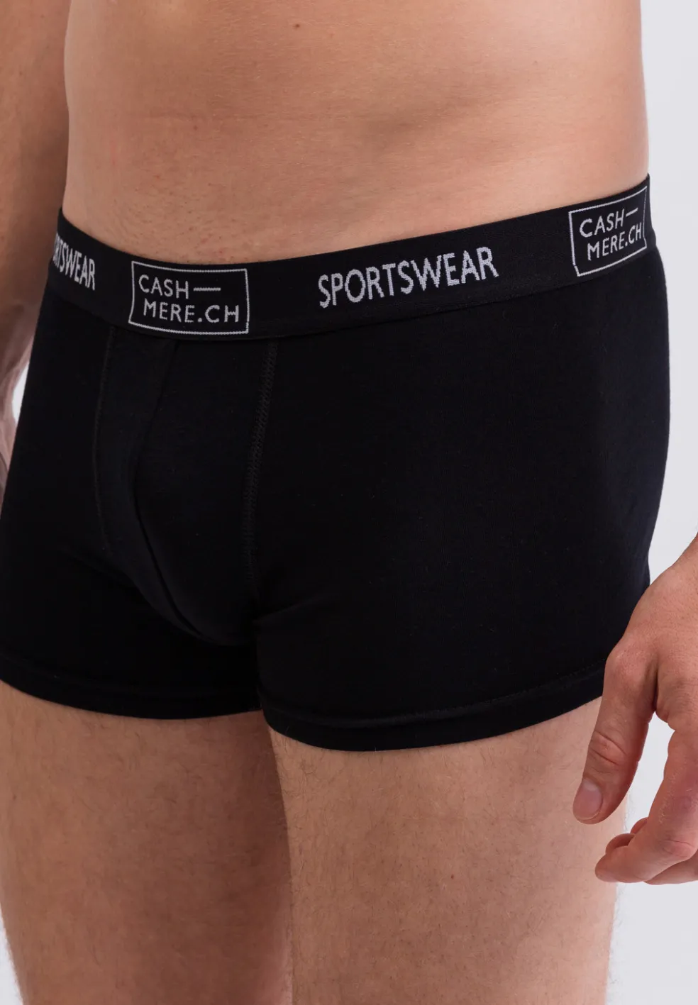 Kaschmir Boxershorts schwarz