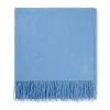 Kaschmir Decke (GOTS) hellblau