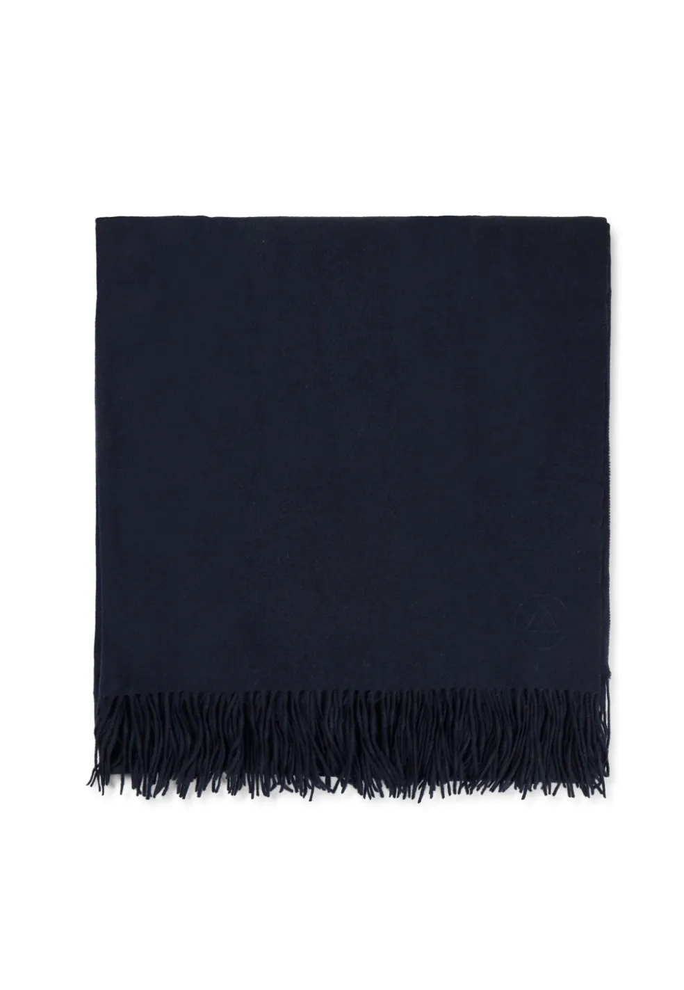 Kaschmir Decke (GOTS) navy blau