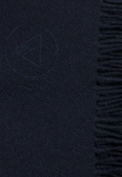 Kaschmir Decke (GOTS) navy blau