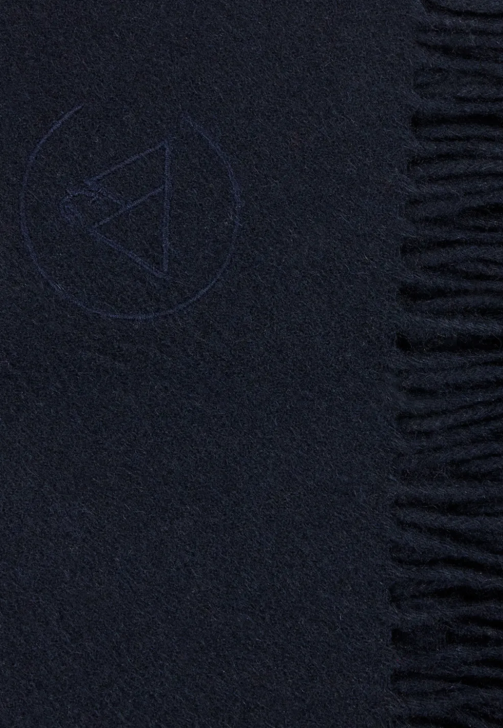 Kaschmir Decke (GOTS) navy blau