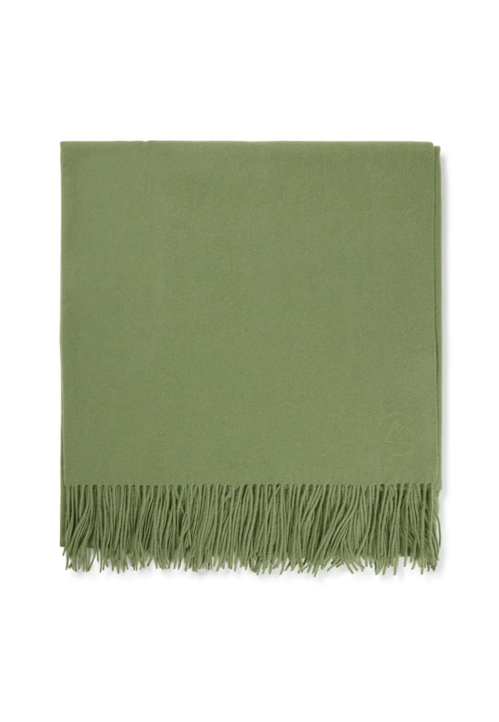 Kaschmir Decke (GOTS) olive