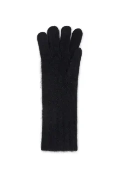 Kaschmir Handschuhe brushed schwarz