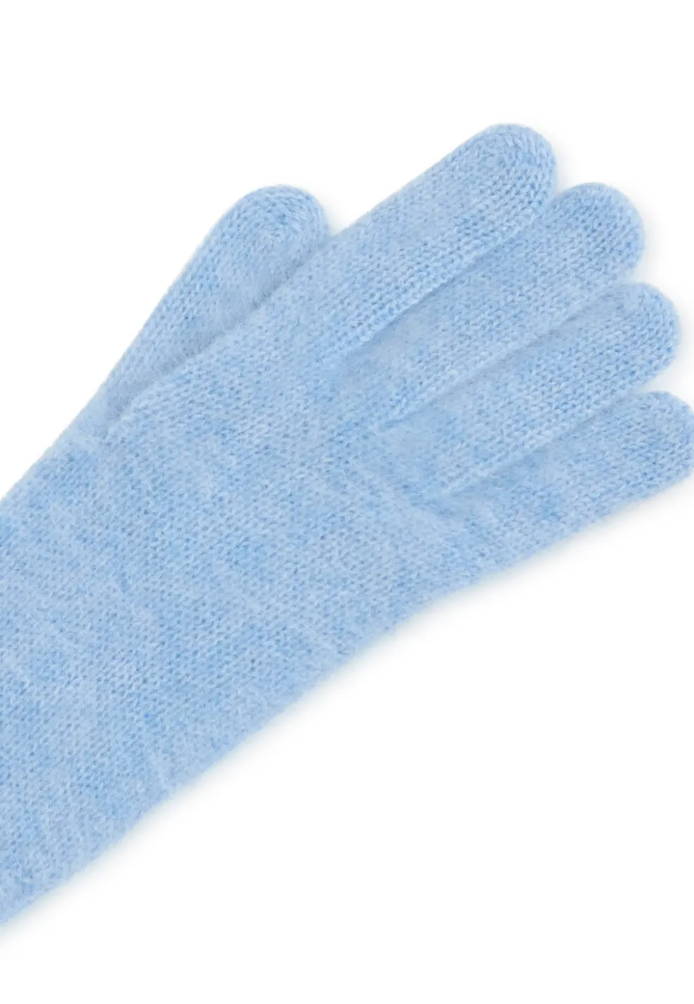 Kaschmir Handschuhe brushed wolkenblau
