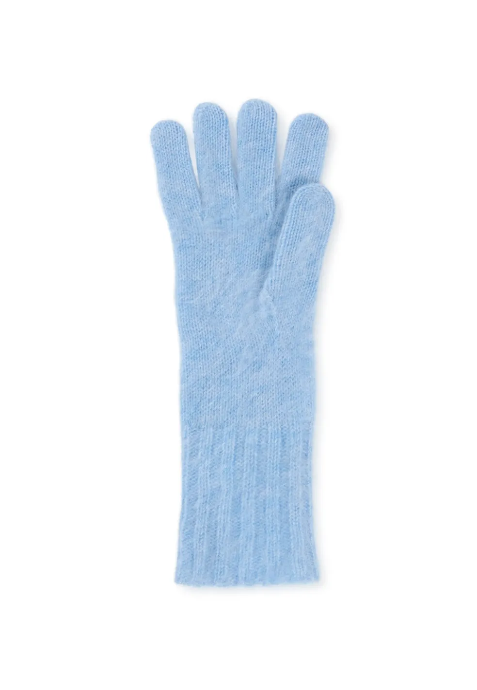 Kaschmir Handschuhe brushed wolkenblau