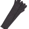 Kaschmir Handschuhe Lang und Touchscreen tauglich anthrazit