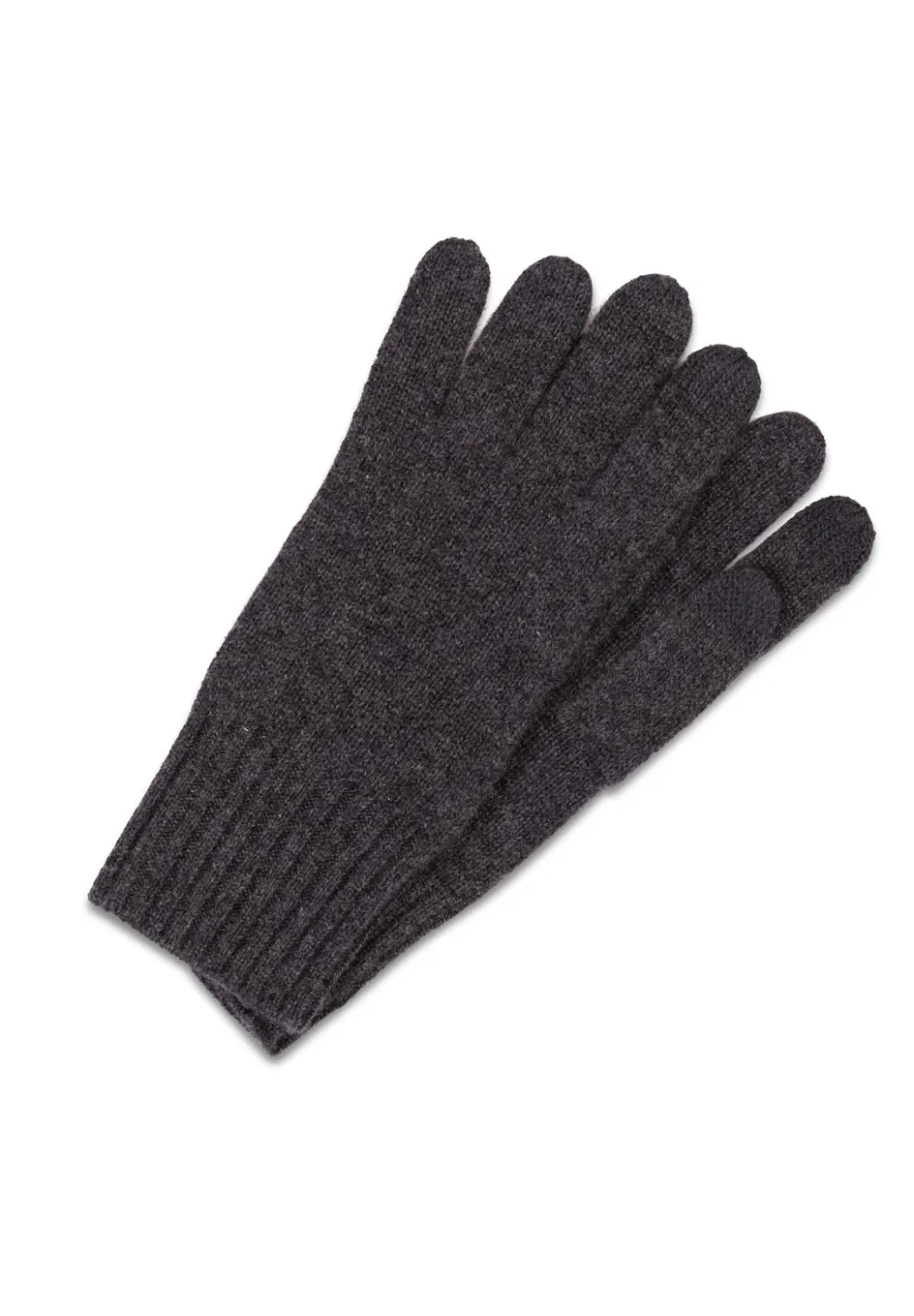 Kaschmir Handschuhe Touchscreen tauglich anthrazit