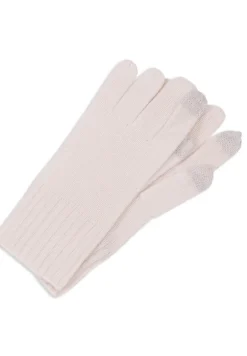 Kaschmir Handschuhe Touchscreen tauglich weiss