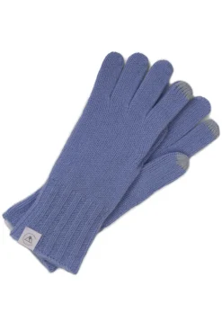 Kaschmir Handschuhe Touchscreen tauglich hellblau