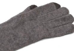 Kaschmir Handschuhe Touchscreen tauglich grau