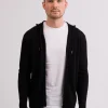 Kaschmir Kapuzenpullover Hoodie schwarz