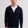 Kaschmir Kapuzenpullover Hoodie marine blau