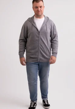 Kaschmir Kapuzenpullover Hoodie grau