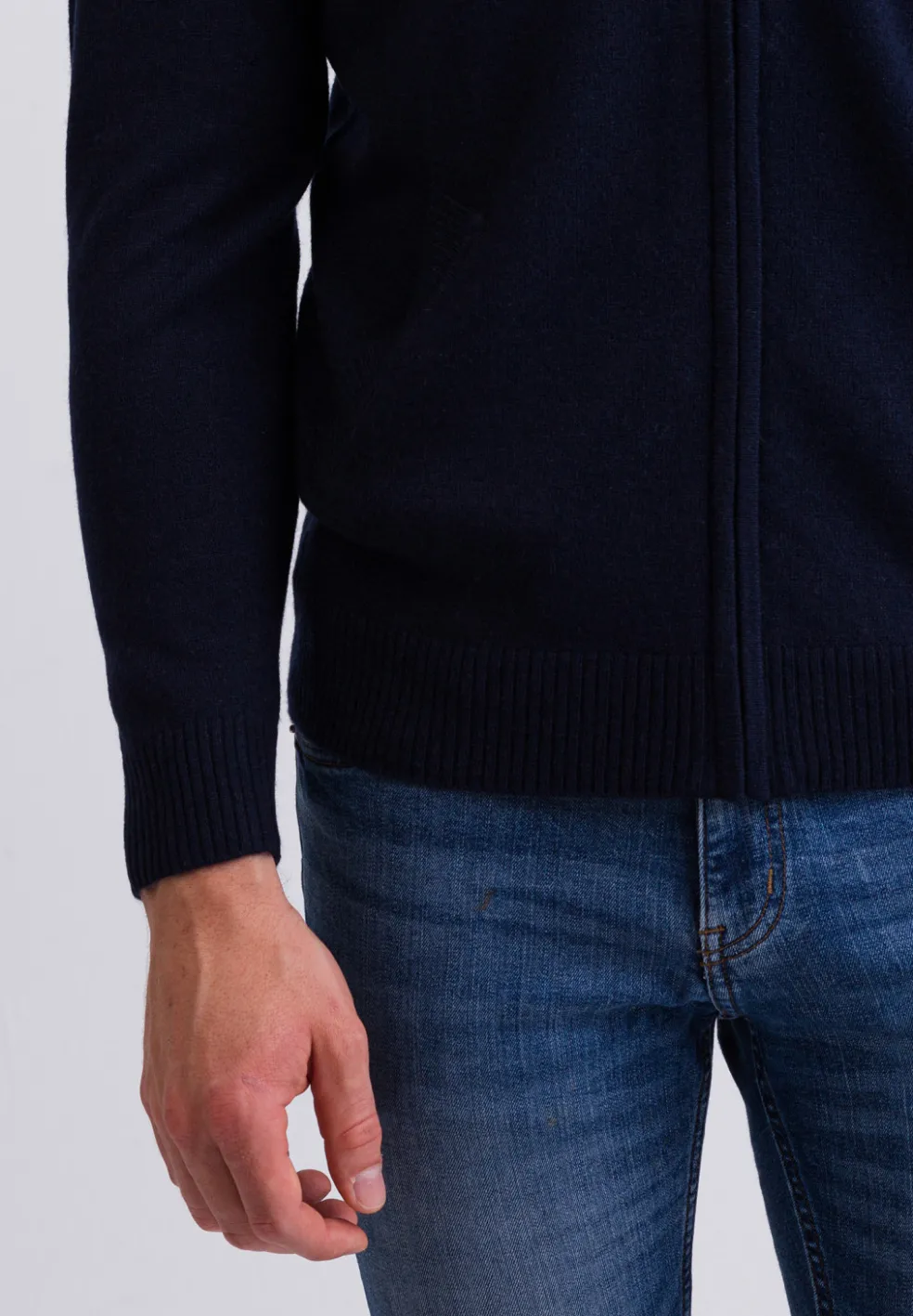 Kaschmir Kapuzenpullover Hoodie marine blau