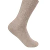 Kaschmir Kuschelsocken beige melange