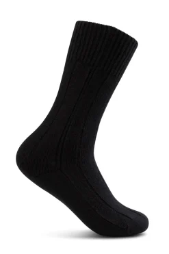 Kaschmir Kuschelsocken schwarz