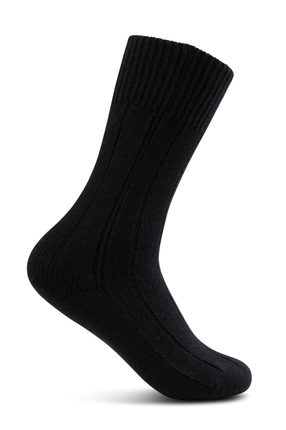 Kaschmir Kuschelsocken schwarz