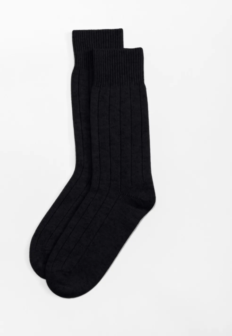 Kaschmir Kuschelsocken schwarz