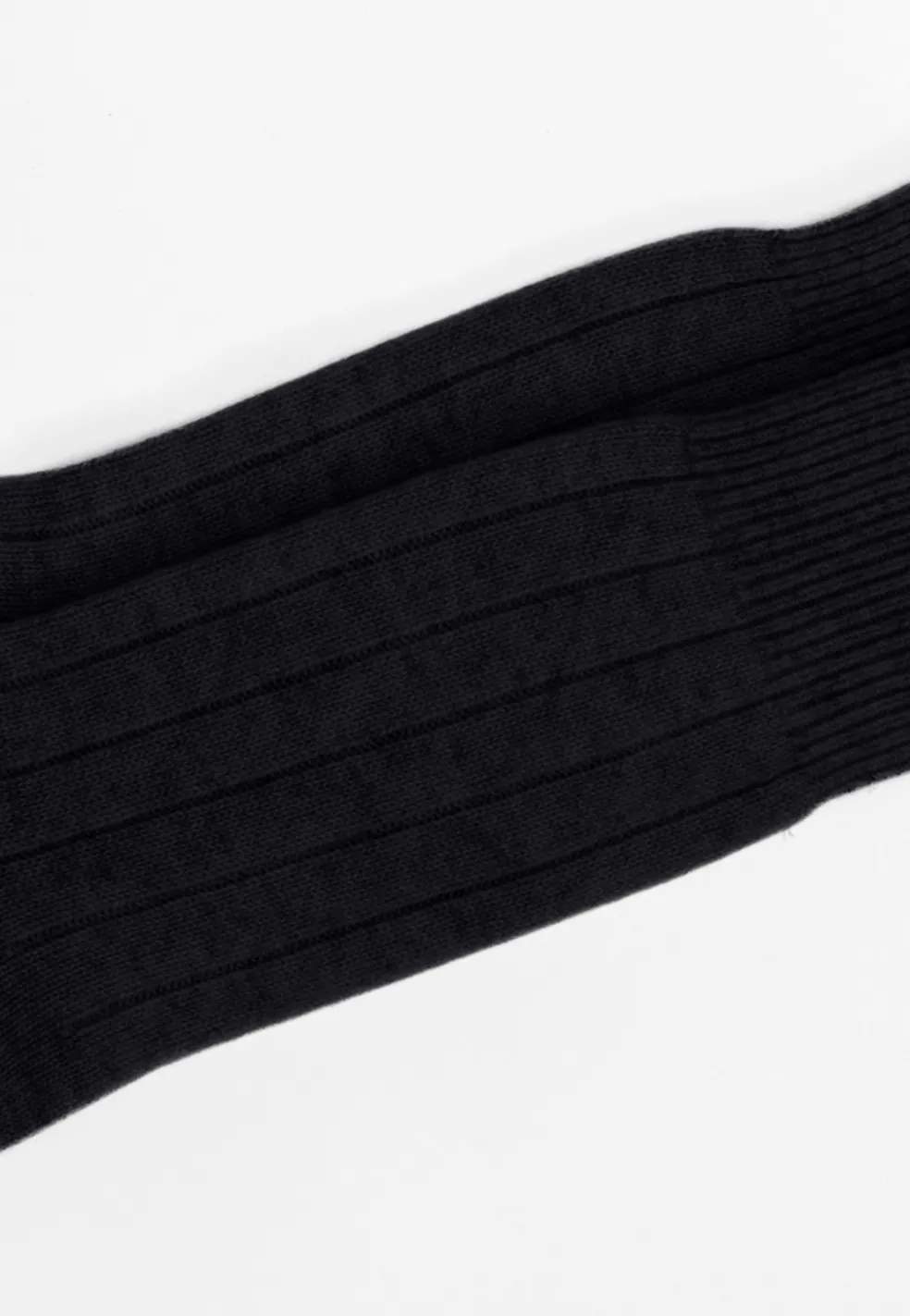 Kaschmir Kuschelsocken schwarz