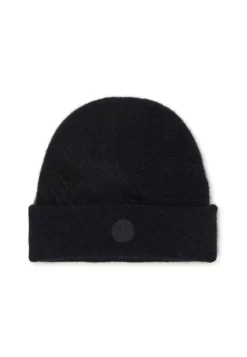 Kaschmir Mütze brushed schwarz