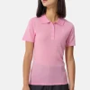 Kaschmir Poloshirt Kurzarm pink