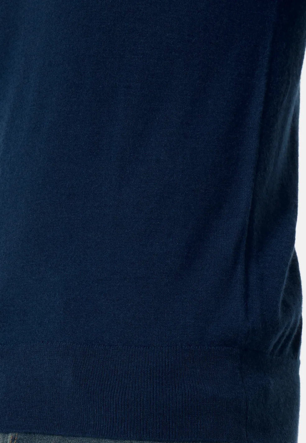 Kaschmir Poloshirt Kurzarm marine blau