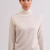 Kaschmir Rollkragen Pullover weiss