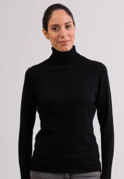 Kaschmir Rollkragen Pullover schwarz