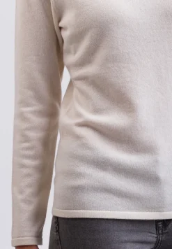 Kaschmir Rollkragen Pullover weiss
