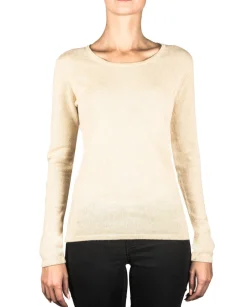 Kaschmir Rundhals Pullover camel