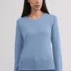 Kaschmir Rundhals Pullover hellblau (Frühling)