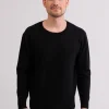 Kaschmir Rundhals Pullover schwarz