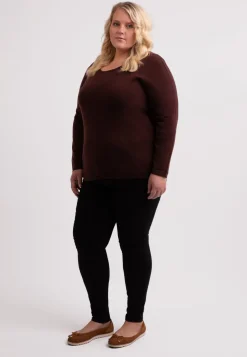 Kaschmir Rundhals Pullover zinnoberrot